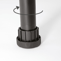 Adjustable tool-less legs