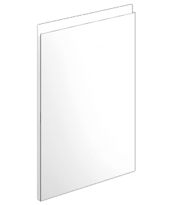 Lucente Gloss White J-Pull Kitchen Doors
