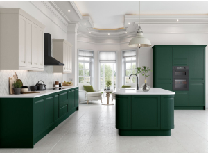 Grantham PTO Fir Green Shaker kitchen doors