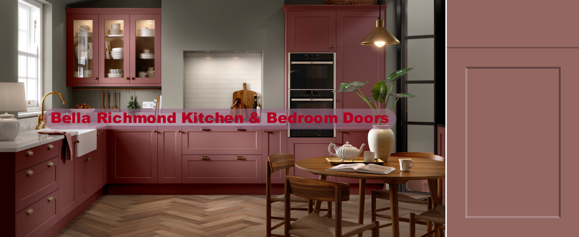 Bella Richmond Rusty Red Kitchen doors
