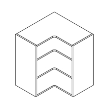 CLICBOX 650 L-shape Corner Wall unit