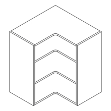 CLICBOX 650 L-shape Corner Wall unit