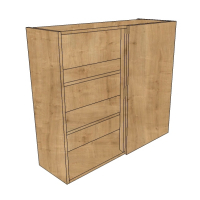 600mm Blank corner wall unit (900 high)