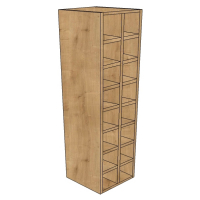 250mm Wine Rack Wall Unit (900 high)