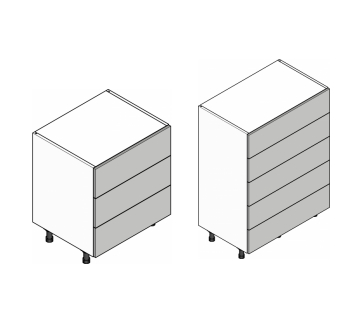 Drawer chest cabinets