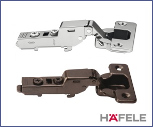 Hafele Metalla 110&deg; Soft-close Hinges | 2 Colours (Half Overlay application)