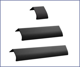 Ona Profile Pull Handles | Brushed Black