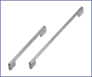 Slim Square D Handle - Stainless Steel