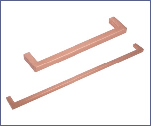 Square D Handle - Brushed Copper