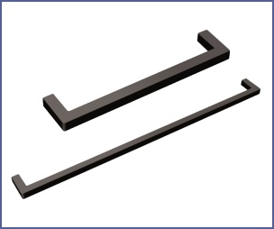 Square D Handle - Matt Black