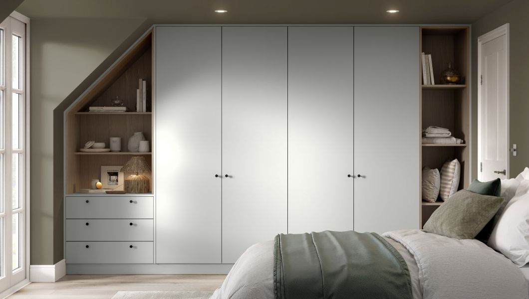 Zurfiz Matt Pistachio Green Bedroom