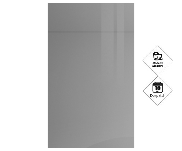 Zurfiz Super-Gloss Dust Grey Door