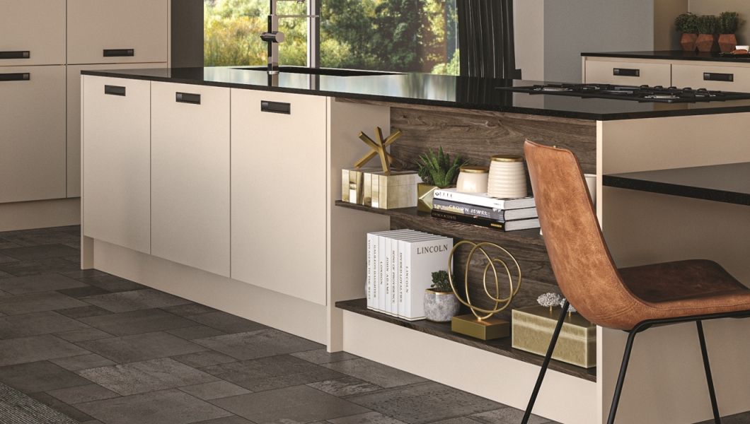 Zurfiz Super-Matt Cashmere kitchen detail