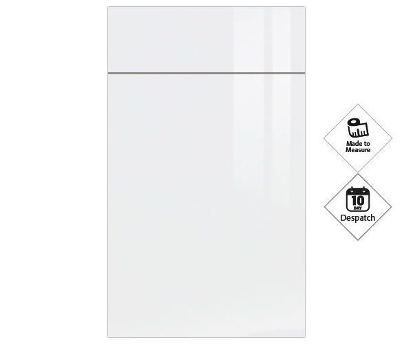 Zurfiz Ultra-Gloss Glacier White Doors