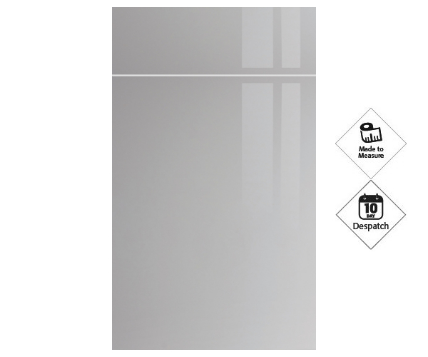 Zurfiz Ultra-Gloss Light Grey Doors