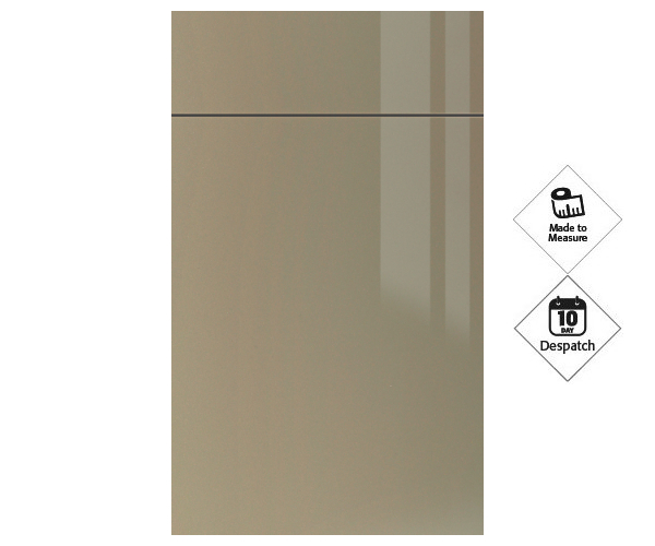 Zurfiz Ultra-Gloss Metallic Champagne Doors
