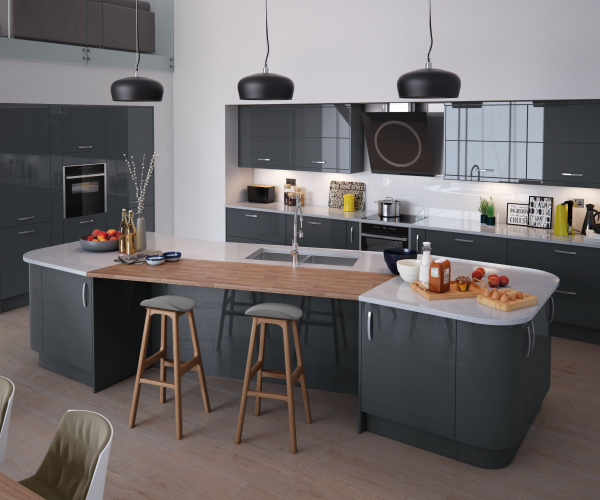 Vivo Painted Gloss Anthracite Kitchen