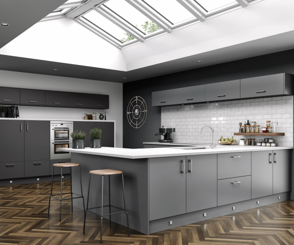Vivo Painted Matt Dust Grey Kitchen