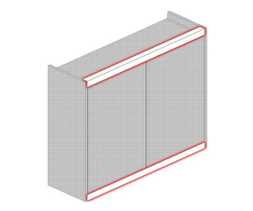 Vivo Square end Cornice/Pelmet