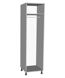 Single Wardrobe Single Hanging below top shelf