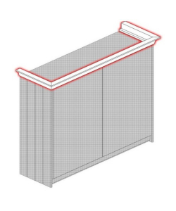Regent tangent cornice