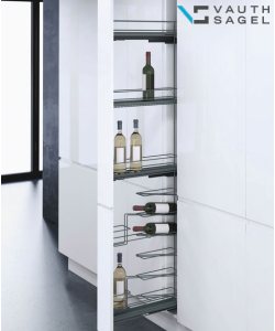 VS RACK & BOTTLE Pull Out System for 150mm Tall unit