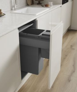 Pull Out Built-in Waste Bins for 400mm Base unit